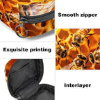 Period Bag,Sanitary Napkin Storage Bag,Animal Bees on Honey Comb,Tampon Holder for Purse