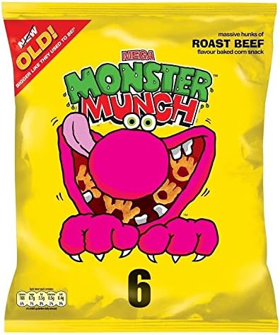 Monster Munch Roast Beef Snacks 22g X 6