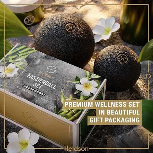 HELDSON® EPP Fascia Massage Balls Set [6cm & 8cm] – Trigger Point Massage Ball for Back, Feet & Neck – Deep Tissue Muscle Release & Myofascial Therapy – Lightweight & Firm