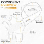 KISAO Dog Knee Brace for Torn ACL Hind Leg - Adjustable Knee Brace for Arthritis Pain Reliever for Dogs - Neoprene Compression for Joint Stability, Pain Relief - Comfortable & Vet-Recommended (Large)