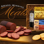 Gift Basket Village Classic Meat and Cheddar Cheese Gift Box - Gourmet Birthday Gifts for Men, Charcuterie Boards, Premium Artisanal Selection for Meat Lovers, Ideal for Holiday & Corporate