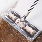 360 Degree Spin Mop with Microfiber Pads Flat Mop Floor Telescopic Handle Home Kitchen Floor Cleaner Wood Ceramic