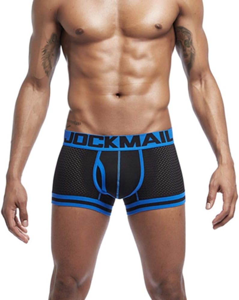 JOCKMAIL Men's Underwear Boxers Mesh Panties - Male Underpants with Boxer Short