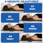 Neck and Shoulder Relaxer, Cervical Traction Device for Cervical Spine Alignment, Neck Stretcher Chiropractic Pillows for Neck Pain Relief, Cervical Traction Block, Neck Massager