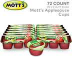 Mott's No Sugar Added Strawberry Applesauce, 3.9 Ounce Cup, 6 Count (Pack of 12)