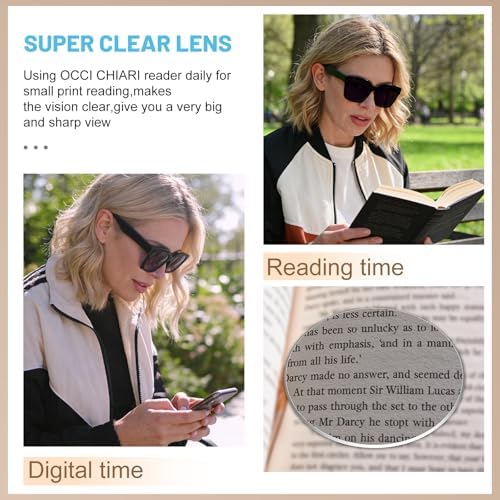 OCCI CHIARI Reading Glasses Women Oversized Reader 1.0 1.5 2.0 2.5 3.0 3.5 1.25 1.50 1.75 2.25 2.75 4.0 5.0 6.0