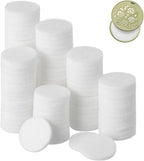 GLEAVI Essential Oil Diffuser Pads, 100 Pack 0.9 Inch White Refill Pads for Aroma Necklace and Car Vent Clip, Absorbent Replacement Inserts for Home Fragrance, 22mm-23mm
