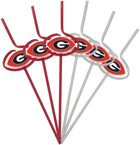 Pangea NCAA Sports & Fitness Six Pack Team Sip Sport Straws
