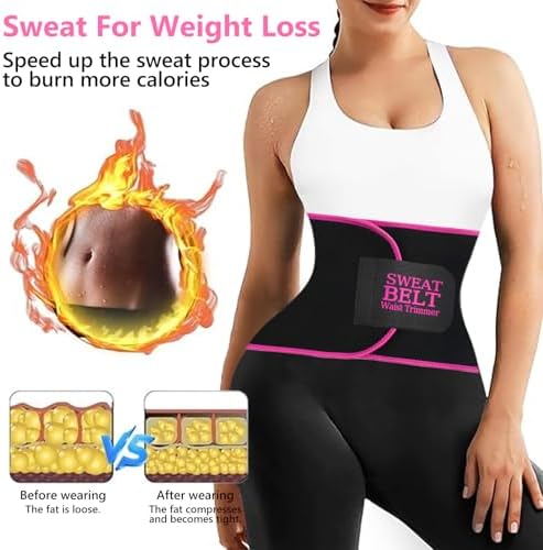 Waist Trainer for Women Lower Belly Fat, Waist Sweat Band for Women, Belly Band Sweat Belt, Stomach Wrap, Body Shaper