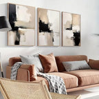 3 Pcs Contemporary Abstract Art 8x12inch Wall Art for Modern Home, Office, Living Room, Bedroom Decor,Unframed Canvas Poster Wall Art