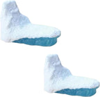 2Pcs Blue-White Iceberg Model Realistic Arctic Miniature 3D Model Polar Bear Christmas Cake Craft Home Decoration Cake and Cupcake Toppers