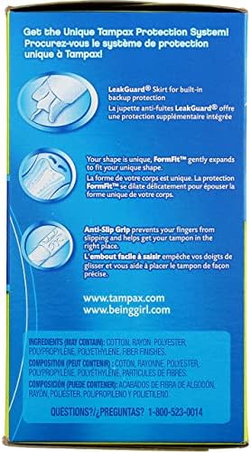 Tampax Cardboard Applicator Tampons, Super Absorbency 40 ea (Pack of 4)