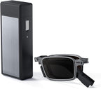 Durable Ultra Thin and Lightweight Folding Reading Sunglasses for Men Women, UV400 Protection Outdoors Compact Computer Foldable Full Sun Readers, Pocket Portable Sturdy Frame with Case Black 2.5x