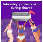joy Razors for Women, 1 Handle, 4 Razor Blade Refills, Lavender, Lubrastrip to Help Avoid Skin Irritation