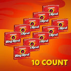 BIG RED Cinnamon Chewing Gum Bulk Pack, 15 Sticks (Pack of 10)