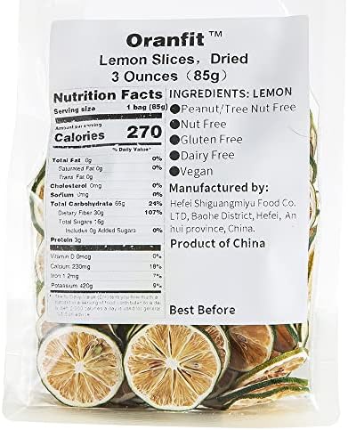 Oranfit Dried Lime Slices, Natural Dried Lime Slices, Crafts Cake Decoration Cocktail Garnish Table Scatters Potpourri Candle Crafts (3oz/85g)