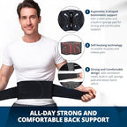 Strong Self-Heating Fit Lower Back Brace – Advanced Composite Fiber Support Belt with X-Shaped Design, Strong Lumbar Support, Pain Relief for Men & Women, Medium