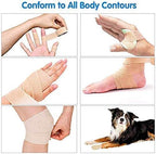 6pc-1 Inch Wide Skin Colour Elastic Self- Adhesive Bandage Finger Tape,Wrap Bandages, for Wrist and Ankle for Chair and Table Legs to Reduce Friction and Noise