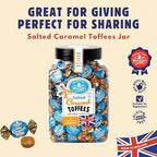 Walkers Nonsuch Salted Caramel Toffees Jar 1.25kg (44.09 Oz) – Traditional British Candy – Sweet and Salty Caramel Toffee Individually Wrapped – Imported UK Gourmet Milk & Butter Candy Gift Pack