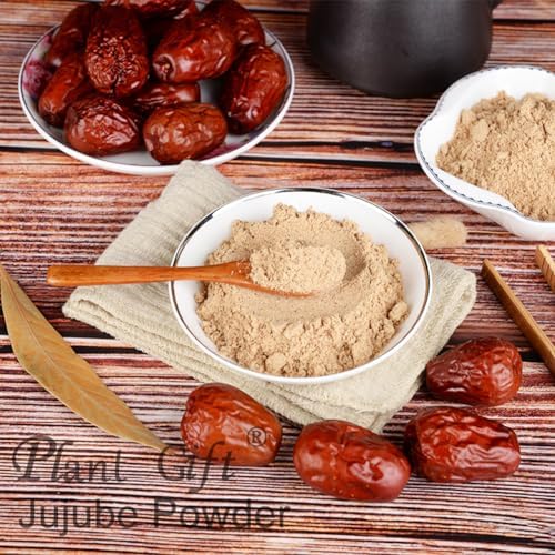 100% Natural Pure Jujube Powder 100g/3.52oz 红枣粉 Cooked Red Dates Powder for Smoothies, Shakes, Baking & Drinks,Tea | Free from Preservatives, Easy to Use Chinese Date