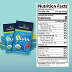 SweetLeaf Organic Stevia Powder Packets - Zero Calorie Sweetener with Stevia Leaf Extract, No Artificial Sweetener Additive, Sugar Free, Keto Friendly, Non GMO, Gluten Free - 35 Packets (Pack of 1)