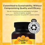 Country Life Target Mins - Calcium Magnesium Potassium Bone & Heart Health Supplement, 1000mg Calcium, 500mg Magnesium, Supports Calcium Utilization, 180 Tablets – Certified Gluten Free & Vegan