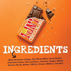 Tony’s Chocolonely Belgian Milk Chocolate Candy Bar With Caramel & Sea Salt, Chocolate Bars for Snacks, Party Favors, or Gifts, 32% Cacao, Made From Quality Fairtrade Cocoa, 4 Bars, 6.35 Oz Each