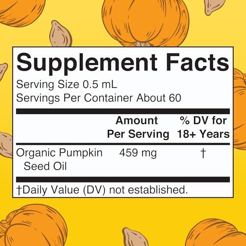 MARYRUTH'S Organics Pumpkin Seed Oil Cold Pressed | 2 Month Supply | USDA Organic Pumpkin Seed Liquid Drops for Men and Women | Urinary Health in Men | Sugar Free | Vegan | Non-GMO | 60 Servings
