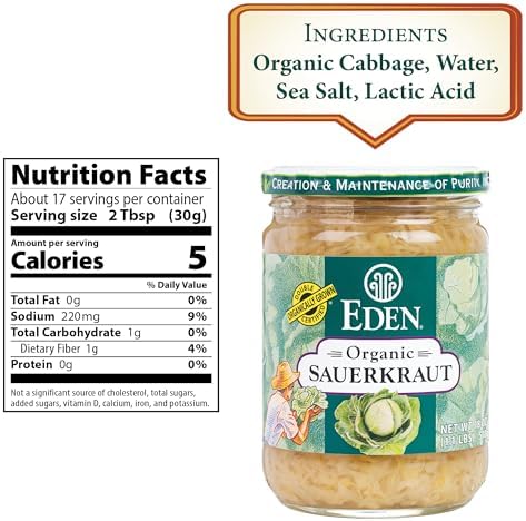 EDEN FOODS Organic Sauerkraut, 18 OZ
