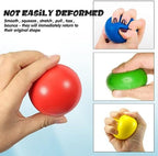 TOAOB Stress Relief Balls Non-Toxic Squeeze 6 Pack 2.5 Inch Colorful Foam Balls for Kids and Adults Hand Exercise Squishy Relief Toys for Anxiety ADHD Autism
