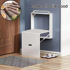 Wall Mounted Folding Shower Seat for Bathroom Foldable and Invisible Chair Stool for Doorway Household Entrance