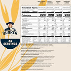 Quaker Instant Oatmeal, Protein 4 Flavor Variety Pack, 7g+ Protein, Individual Packets, 24 Count
