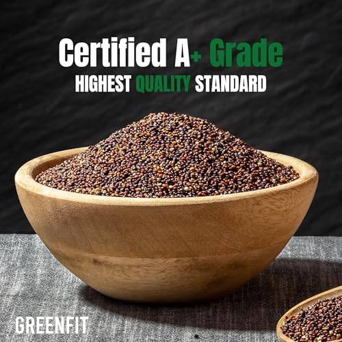 Greenfit Royal Organic Black Quinoa | Non-GMO, Gluten-Free, Vegan, and Organic | Complete Protein, High Fiber, Low-Calorie Black Quinoa | (10 Pound - Pack of 1)