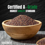 Greenfit Royal Organic Black Quinoa | Non-GMO, Gluten-Free, Vegan, and Organic | Complete Protein, High Fiber, Low-Calorie Black Quinoa | (10 Pound - Pack of 1)