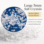 Hakata Salt – Premium Sun-Dried Coarse Sea Salt (Hakata no Shio Arajio) – Mild, Sweet Flavor, Moist Type 伯方の塩 粗塩 - 2.2 Pound