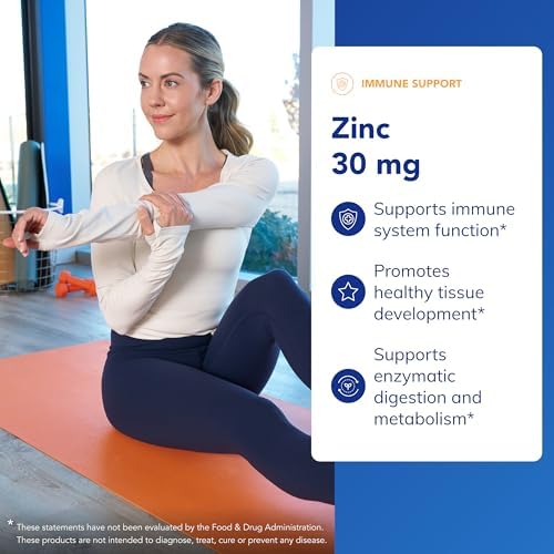 Pure Encapsulations Zinc 30 mg - Supplement for Immune System Support, Growth and Development, and Wound Healing* - with Zinc Picolinate 30 mg - 60 Capsules