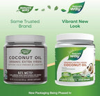 Nature's Way USDA Organic Extra Virgin Coconut Oil, Organic Virgin Coconut Oil, Pure, Cold-Pressed, Hexane Free, Gluten Free, Contains 62% MCTs, Non-GMO Project Verified, 32 Oz (Packaging May Vary)