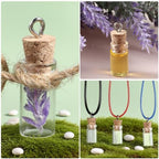 16PCS Small Glass Bottles With Cork Lids, 1ml Mini Wishing Bottles, Clear Decorative Bottle, Tiny Jars for Christmas, Halloween, Wedding Party Decorations, DIY Arts and Crafts (10x30mm/0.4x1.18Inch)