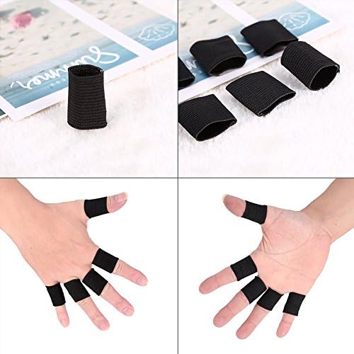 Finger Sleeves,10Pcs Finger Protector Sleeve Support Basketball Sports Aid Arthritis Band Wraps Finger Sleeves for Sports