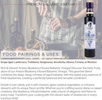 Ariston "The Very Best" Premium Balsamic Vinegar – Barrel Aged, Gourmet Quality, Product of Italy – Vegan, Gluten Free, GMO Free, No Added Sugar, All-Natural, 8.45 fl oz (250ml) Blueberry