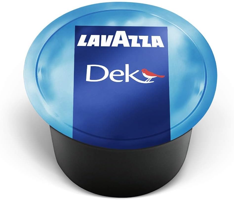 Lavazza Blue DEK Espresso Capsules, Arabica and Robusta Blend, Compatible with Lavazza Classy Machines (100 Capsules)