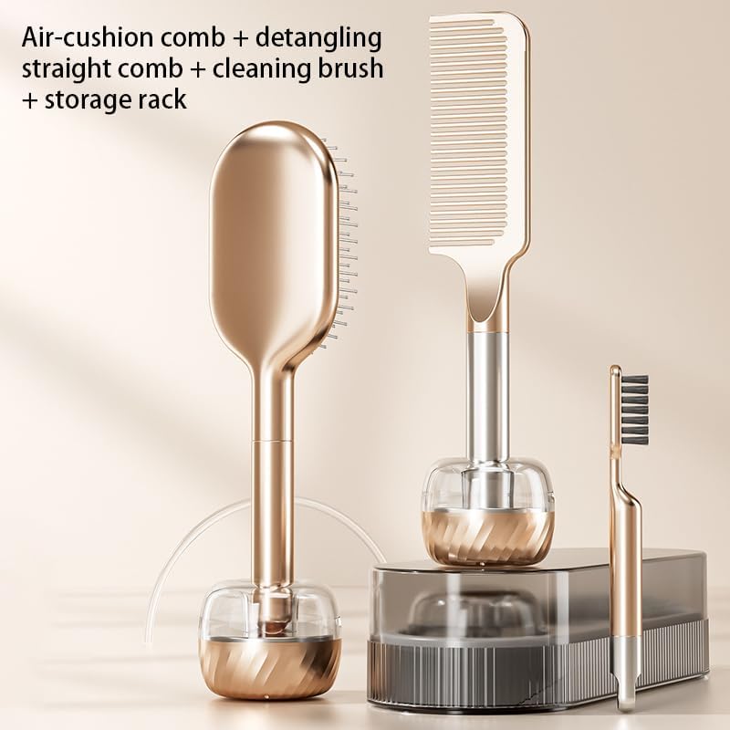 4 PCS Air Cushion Comb Volumizing Hair Brush Scalp Massage Detangling Smooth Hair Comb for Home Daily Hair Styling
