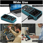 Digital Oscilloscope 50Mhz Bandwidth, 2 Channels TFT Mini Oscilloscope, Signal Source, 2 In 1 Oscilloscope And Multimeter with Efficiency(HO52-50M)