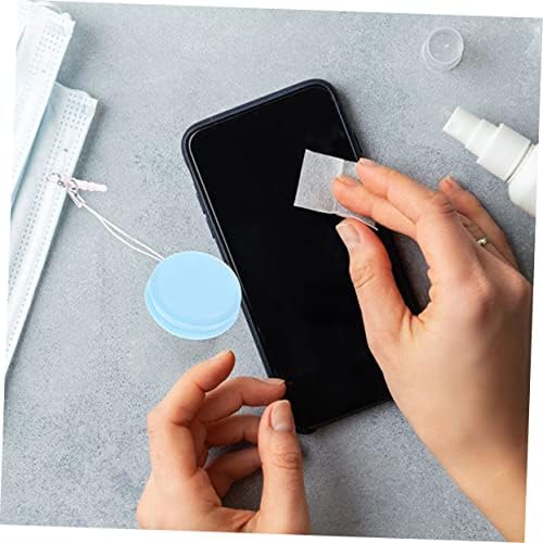 Healeved 4pcs Screen Cleaning Tools Soft Cloths for Phones Glasses and Camera Lenses Portable Keychain Design for Dust and Fingerprint Removal