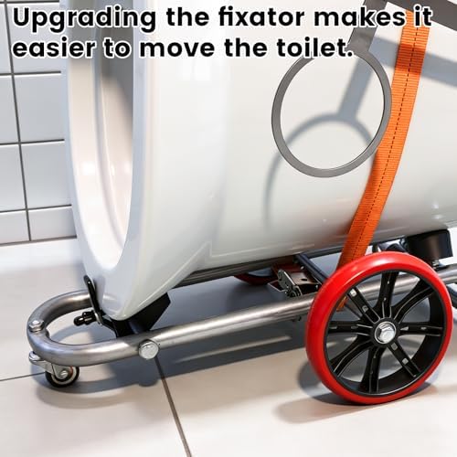 Upgraded Version Toilet Cart Jack. The Toilet Jack Tool With Positioning Aand Mobile Folding Functions Is An Auxiliary Tool For Plumbers' Maintenance And Installation