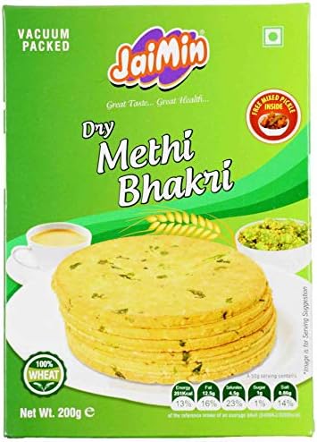 Jaimin Dry Methi Bhakri - 200g - (pack of 2)
