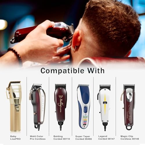 Professional for Wahl Clipper Guards Set, 10 Pcs Coded Cutting Guides #3170-400- 1/16” to 1” Compatible with All Wahl Clippers