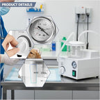 Electric Suction Machine, Portable Extractor with Adjustable Power for Home Use, Low Noise, 1pcs