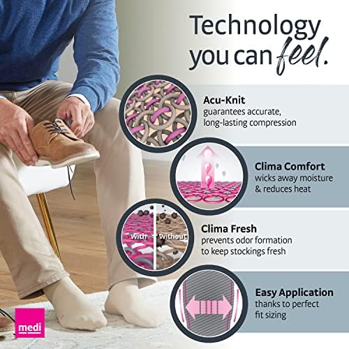 mediven for Men Select, 20-30 mmHg – Closed Toe, Knee High Compression Stockings