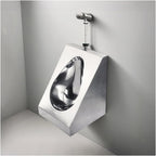 Stainless Steel Urinal for Men, Bathroom Urinals Wall-Mounted Commercial Urine Diverter for Home, Garage, RV